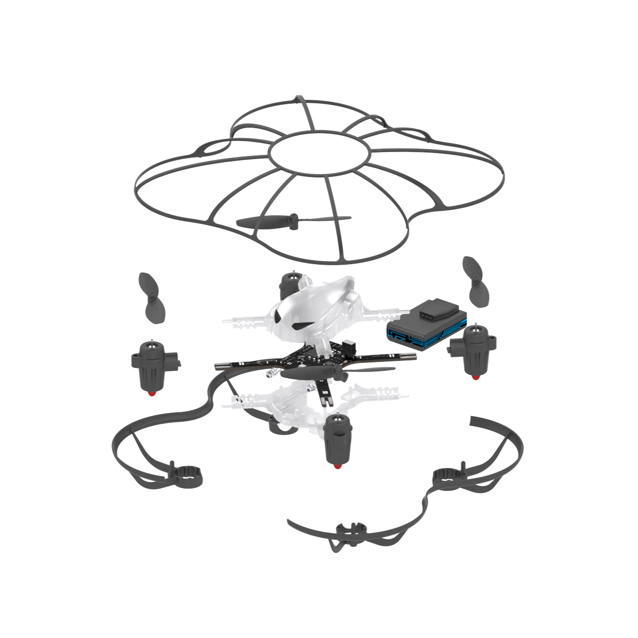 コーディングライダー　モジュール型構造、セーフネットガード